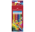 FABER-CASTELL Crayons de couleur triangulaires, étui de 12