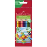 Kleurpotloden FABER-CASTELL driehoekig - etui van 12 stuks