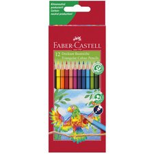 FABER-CASTELL Crayons de couleur triangulaires, étui de 12