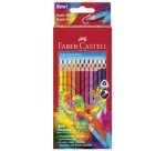 FABER-CASTELL Crayons de couleur triangulaires, étui de 24