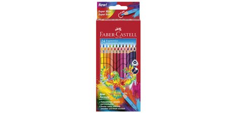 Kleurpotloden FABER-CASTELL driehoekig - etui van 24 stuks