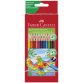 FABER-CASTELL Crayons de couleur triangulaires, étui de 24