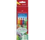 FABER-CASTELL Crayons de couleur JUMBO GRIP, étui en carton