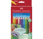 FABER-CASTELL Crayons de couleur JUMBO GRIP, étui de 12