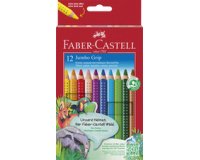 Crayons de couleur Faber Castell Jumbo Grip étui 5 pièces assorti