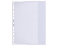 Pochettes perforées XXL, A4, PP, 0,09 mm, grainé