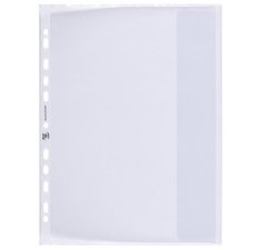 Pochette Oxford 71443 11 perforations PP 0.09mm grainée à rabat 10 pièces