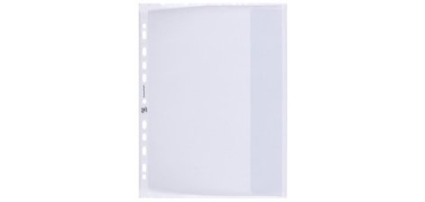 Pochettes perforées XXL, A4, PP, 0,09 mm, grainé