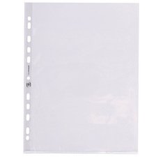 Pochette perforée Premium, format A4, PVC, 0.08 mm,