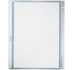 Pochettes intercalaires, en blanc, A4, PP,10 touches