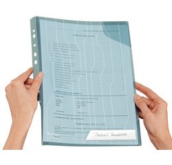 Hoes CombiFile, A4-formaat, PP, gekorreld, blauw