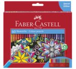 FABER-CASTELL Crayons de couleur hexagonaux CASTLE, étui en