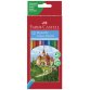 FABER-CASTELL Crayons de couleur hexagonaux CASTLE, étui en