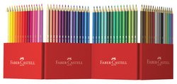 FABER-CASTELL Crayons de couleur hexagonaux CASTLE étui en