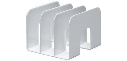 Porte-revues TREND, plastique,3 compartiments