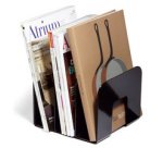 Porte-revues TREND, plastique,3 compartiments