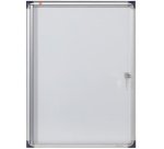 Vitrine extra plat fond métal 4 feuilles