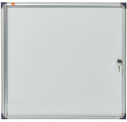 Vitrine, extra plat, fond métal, 1 x format A4