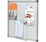 Vitrine extra plat fond métal 2 feuilles