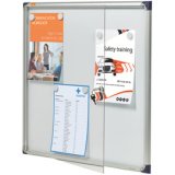 Vitrine extra plat fond métal 2 feuilles