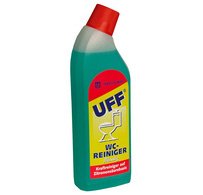 Nettoyant WC 'UFF', bouteille de 750 ml au goulot