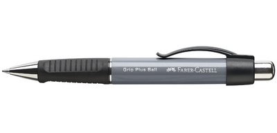 FABER-CASTELL Stylo à bille rétractable GRIP PLUS, gris