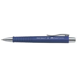 FABER-CASTELL Stylo à bille rétractable POLY BALL, bleu