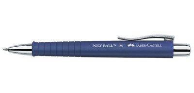FABER-CASTELL Stylo à bille rétractable POLY BALL, bleu