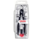 Compas à réglage rapide my.pen, noir/gris, boîte