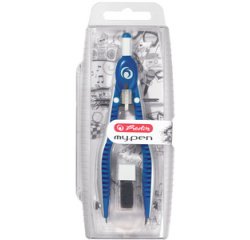 Compas à réglage rapide my.pen, noir/gris, boîte