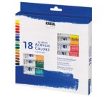 Peinture acrylique el greco, 12ml, set de 18