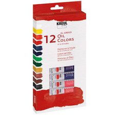 Peinture à l'huile el Greco, 12 ml, set de 12