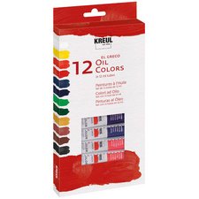 Peinture à l'huile el Greco, 12 ml, set de 12