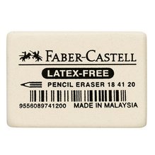 FABER-CASTELL Gomme en caoutchouc 7041-40, blanc