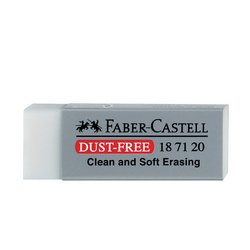 FABER-CASTELL Gomme en plastique DUST-FREE, blanc