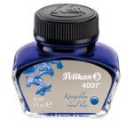 Encre 4001 dans un flacon, bleu roi, contenu: 30 ml