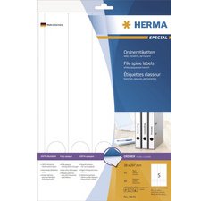 Etiquette dos de classeur SPECIAL, 297 x 38 mm, blanc