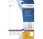 Etiquette dos de classeur SPECIAL, 61 x 297 mm, blanc