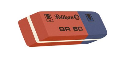 Rubber eraser BR 80, (L)41 x (W)14 x (H)8 mm