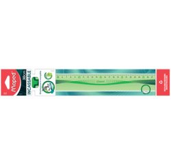 Maped 244020 ruler 200 mm plastic transparent