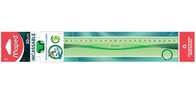 Règle plate Flex, 400 mm, en plastique, flexible