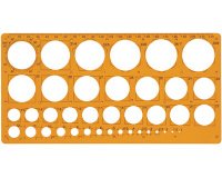 Trace-cercles pairs et impairs de 1 à 35 mm,39 cercles