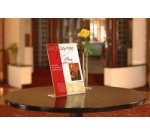 Présentoir de table, acrylique, A5 portrait, incliné