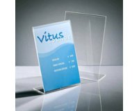 Présentoir de table, acrylique, A5 portrait, incliné