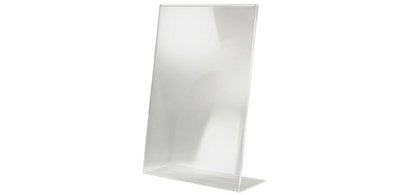 Présentoir de table, acrylique, A4 portrait, incliné