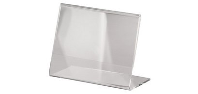 Présentoir de table, acrylique, A7 paysage, incliné