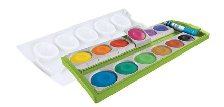 Boîte de peinture K12, 12 couleurs