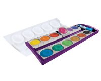 Boîte de peinture standard d'école K24, 24 couleurs