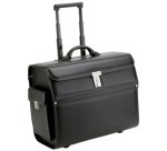 Valise pour pilotes 'MONDO', similicuir, noir