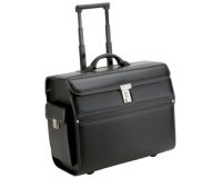 Valise pour pilotes 'MONDO', similicuir, noir